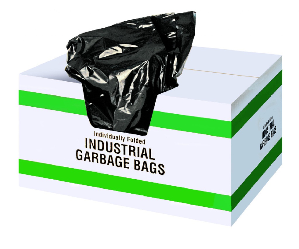 CH - 22 X 24 BLACK GARBAGE BAGS – 500/CASE