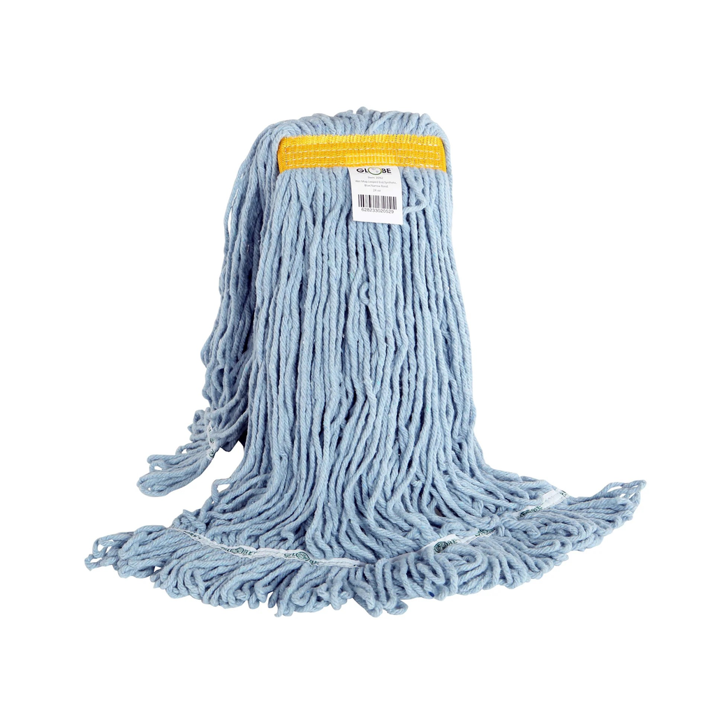RE - 24oz Blue Synthetic Loop-End Mop Head