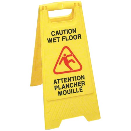 [96010] RT - 710CWF ENGLISH/FRENCH WET FLOOR SIGN